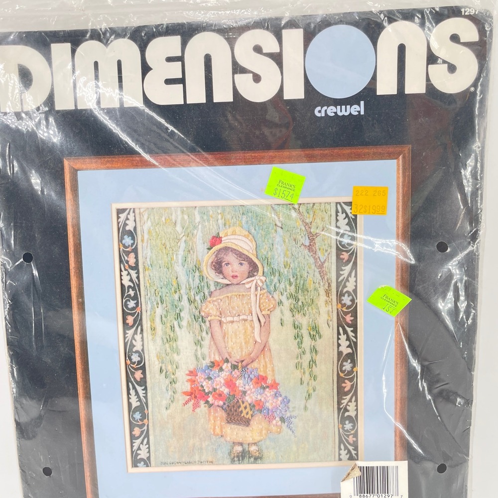Dimensions Crewel Kit 1297 Rebeccas Portrait Jessie Willcox Smith Vintage 1985